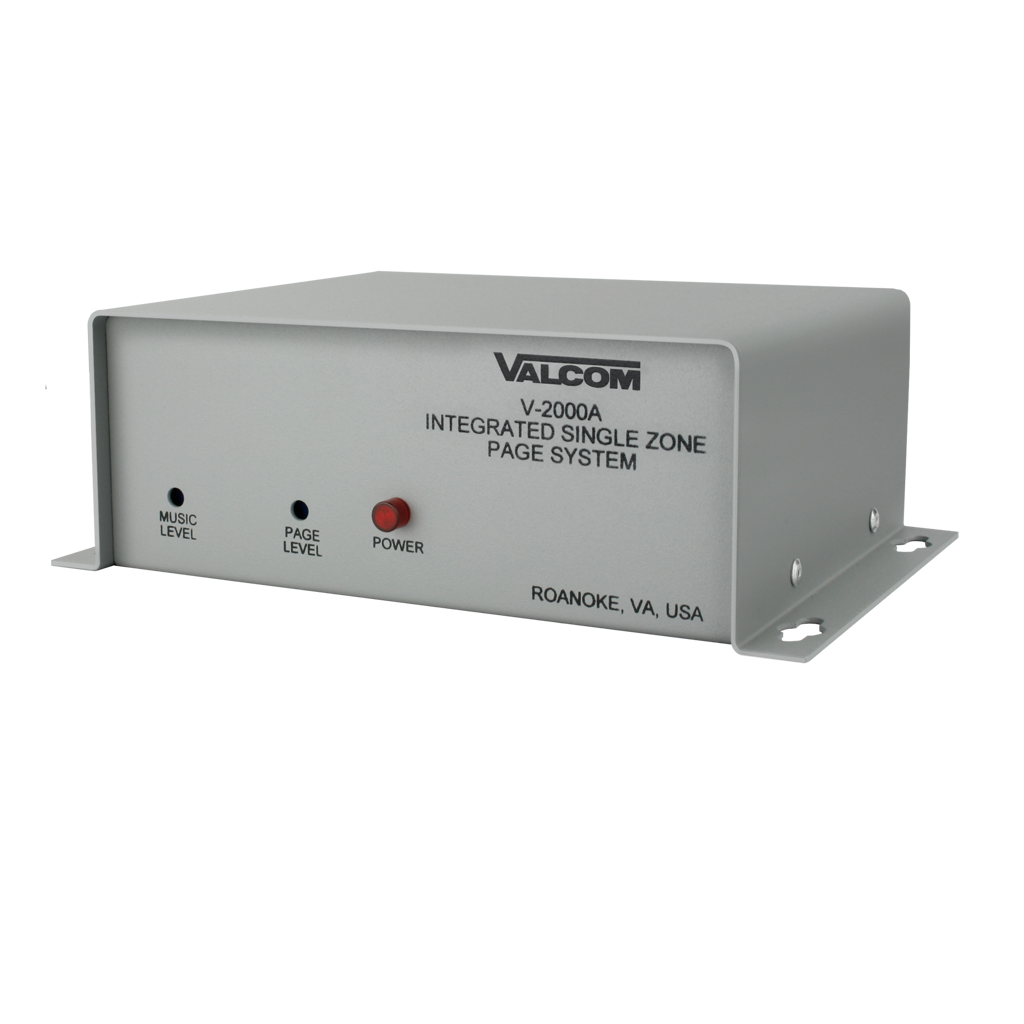 V-2000A 1 Zone, One-Way, Page Control with Power
