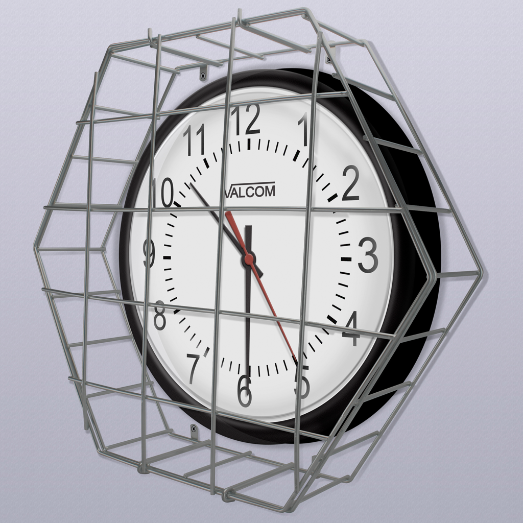 V-WGACLK Wire Guard 16-Inch Analog Clock