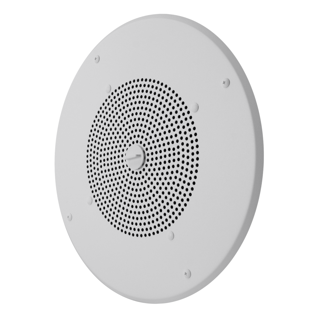 V-1020C Round Ceiling Speaker, 8-Inch, One-Way, Secure, White
