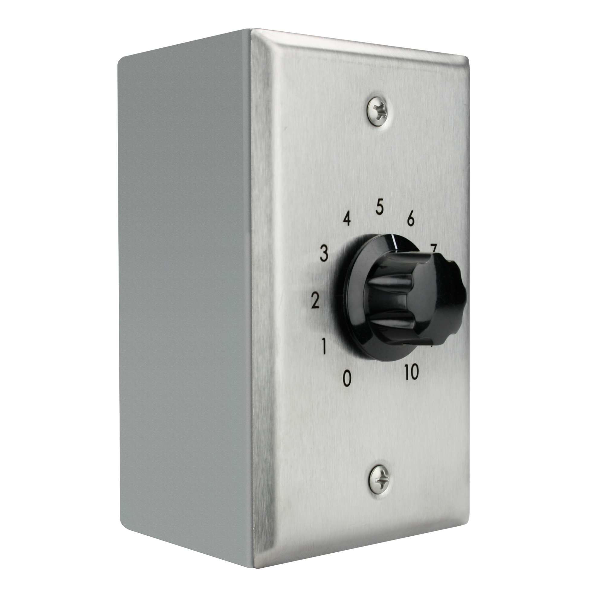 V-1092 Volume Control, Wall Mount, with Bell Box, Stainless Steel
