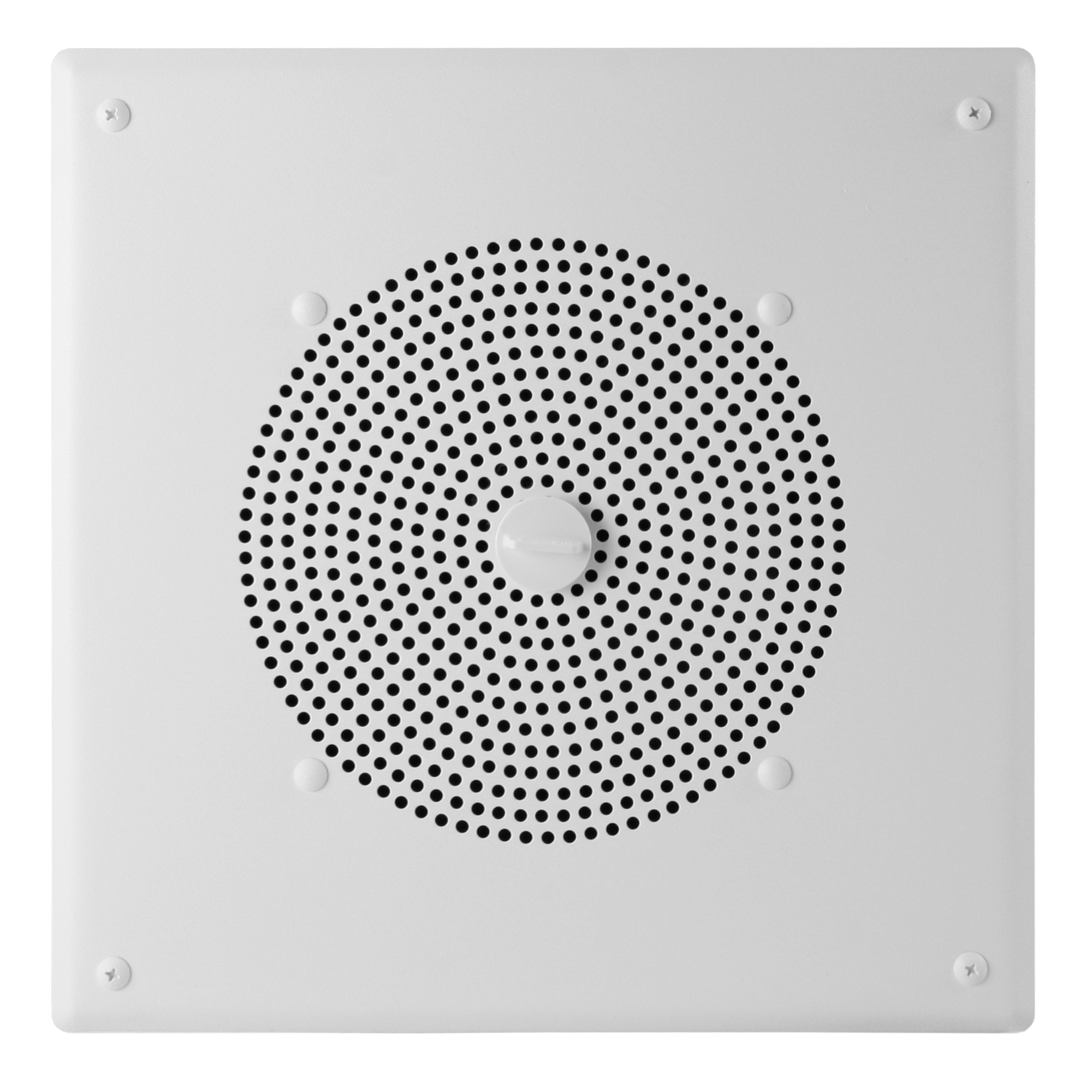 V-1920C Square Ceiling Speaker, Round Hole Pattern, One-Way, White