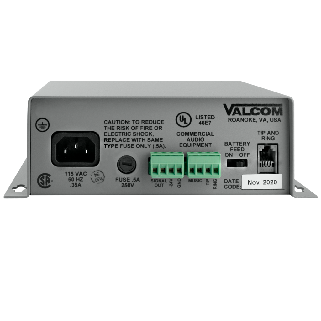 V-2000A 1 Zone, One-Way, Page Control with Power