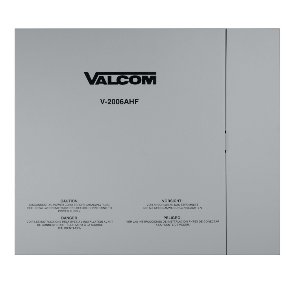 V-2006AHF 6 Zone, Talkback, Page Control with Power