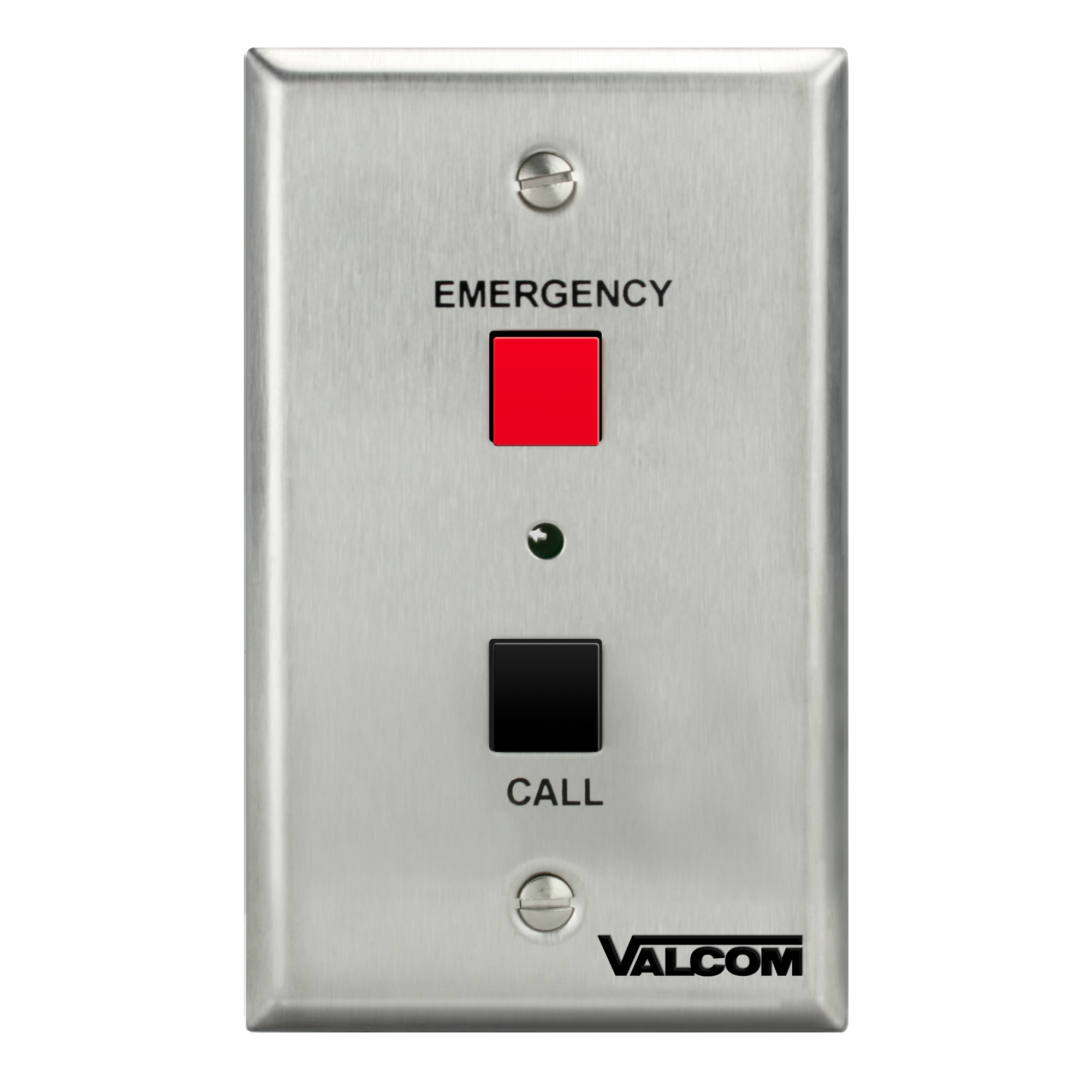 V-2970 Emergency/Normal Call Button, with Volume Control, Stainless Steel