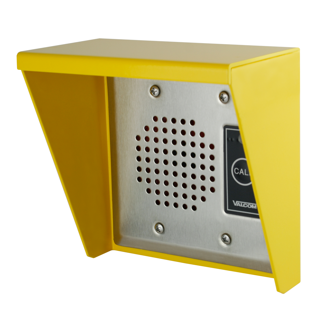 V-9910-YEL Weather Guard for Intercom Doorplate Speaker, Yellow