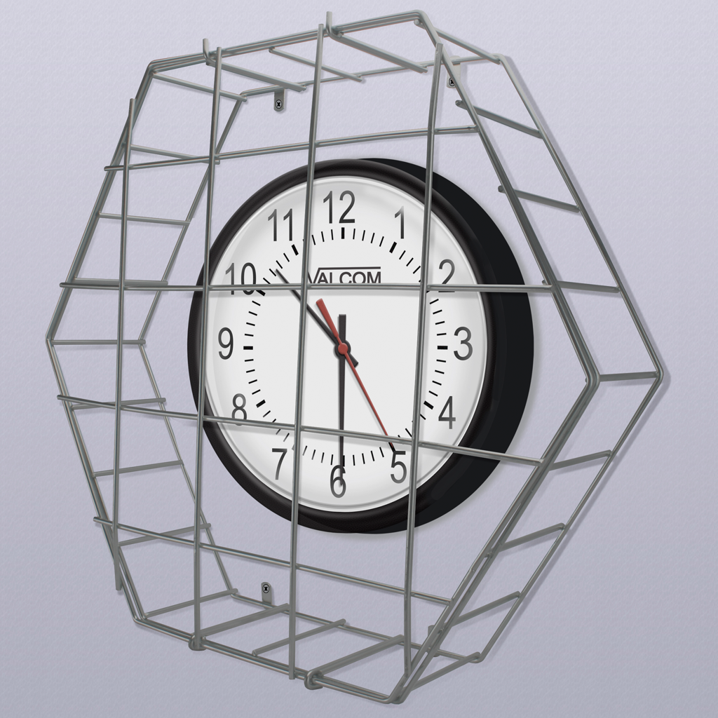 V-WGACLK Wire Guard 12-Inch Analog Clock