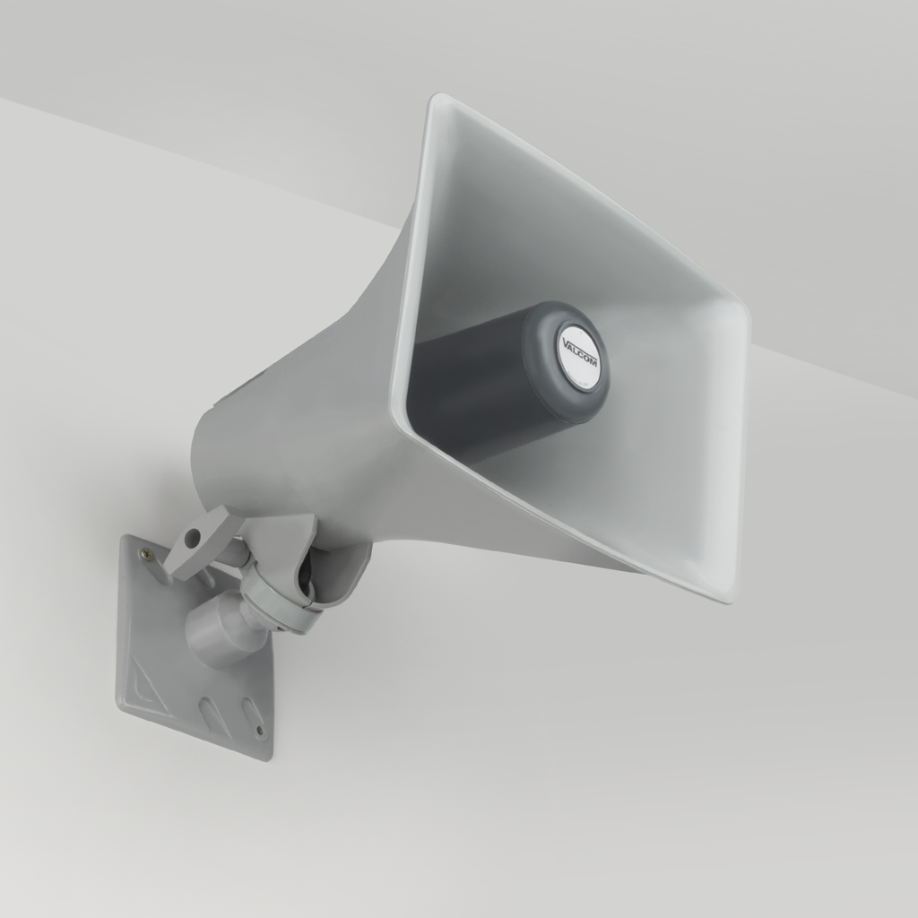 VIP-130AL-GY IP High-Efficiency Horn with Long Line Extender, One-Way, Gray