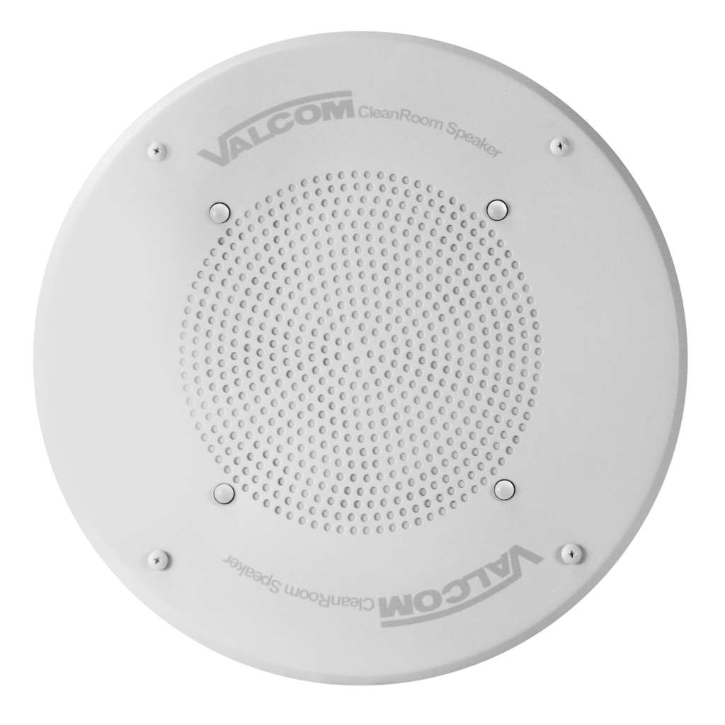 VIP-140A IP Round Clean Room, Ceiling Speaker, 8-Inch, One-Way/Talkback, Programmable, White