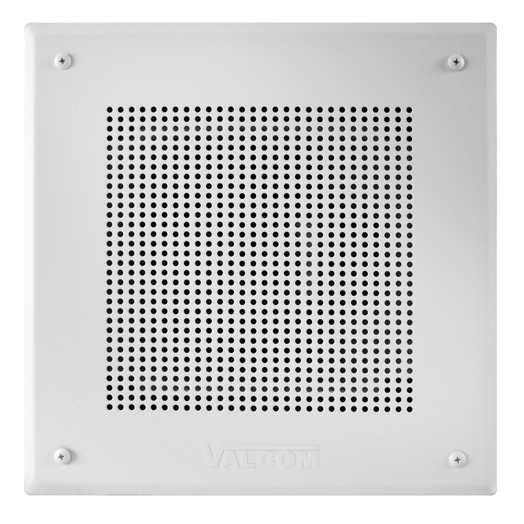VIP-428A IP Square Ceiling Speaker, Square Hole Pattern, One-Way/Talkback Programmable, White