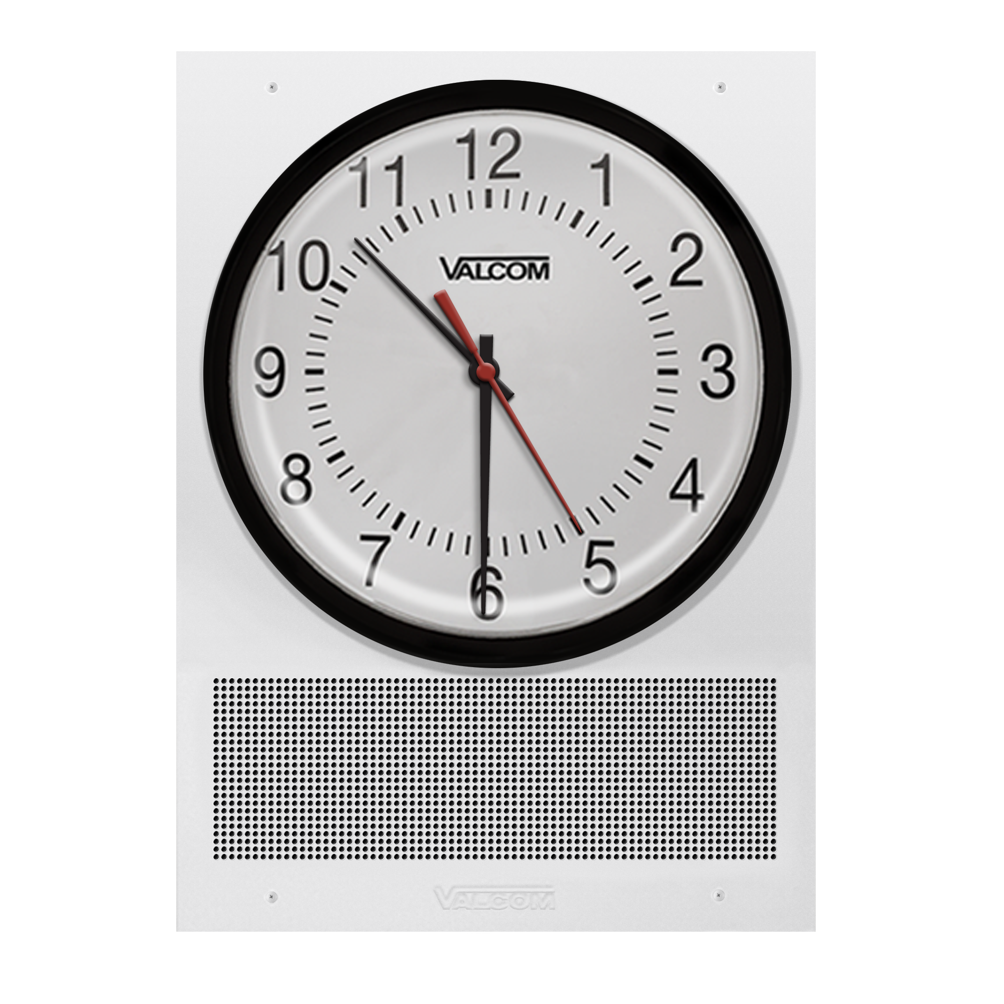 VIP-431A-A-IC IP Clock/Speaker, 12-Inch Analog Clock, Talkback, White, InformaCast™