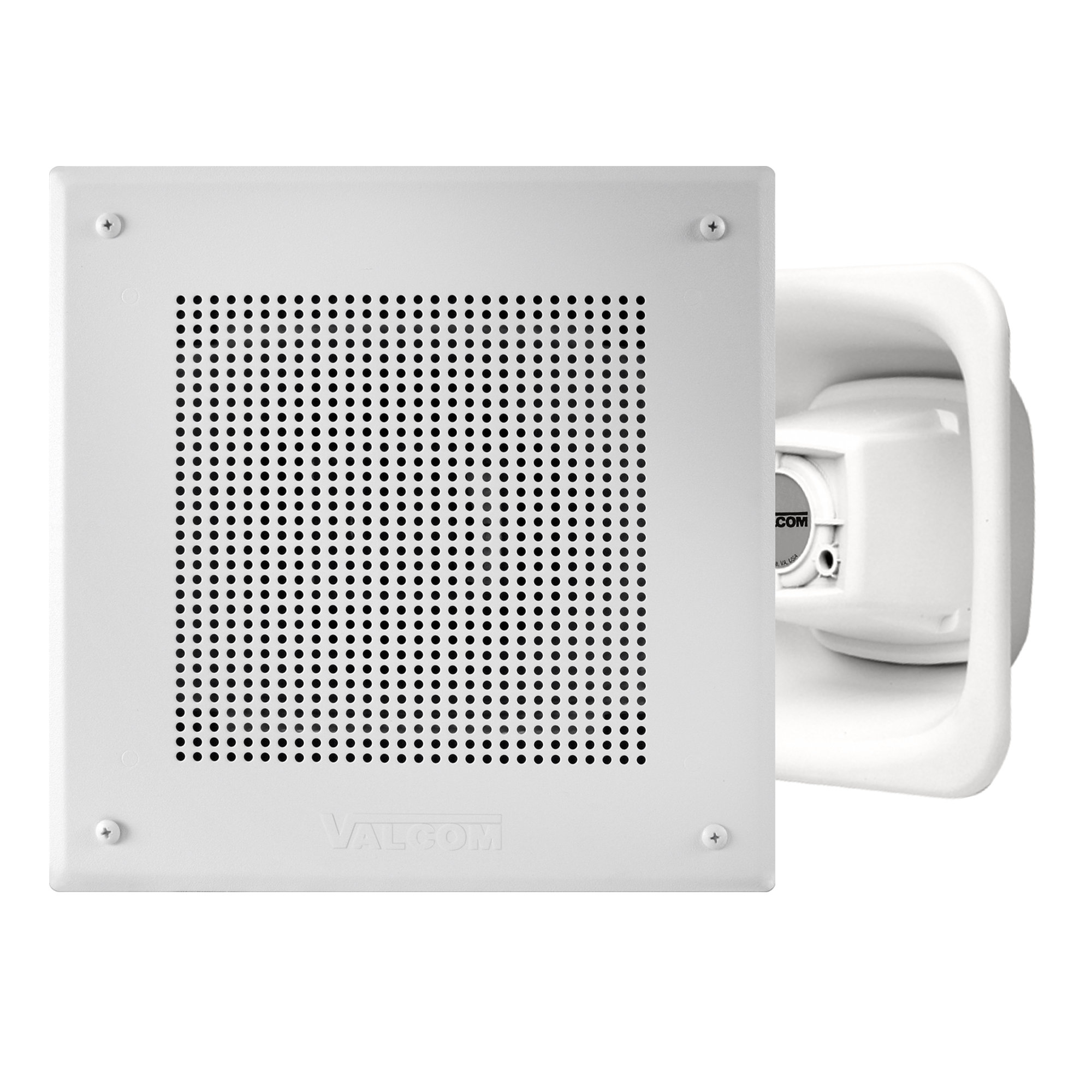 VIP-9880IP Square FlexHorn™, Square Hole Pattern, One-Way/Talkback Programmable, White