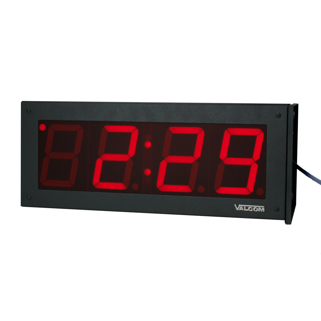 VIP-D440ADS IP PoE Digital Clock, 4.0-Inch, 4-Digits, Double-Sided, Black