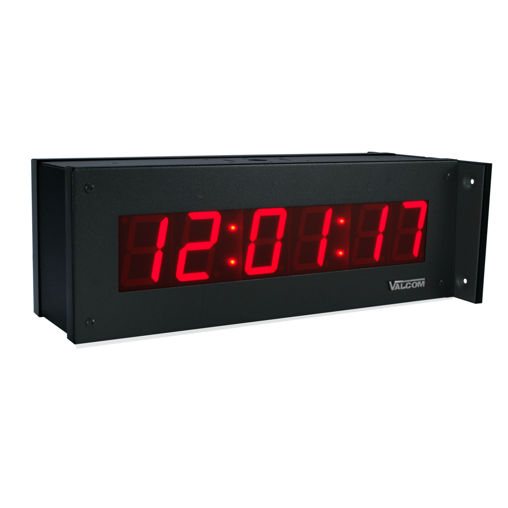 VIP-D625ADS IP PoE Digital Clock, 2.5-Inch, 6-Digits, Double-Sided, Black