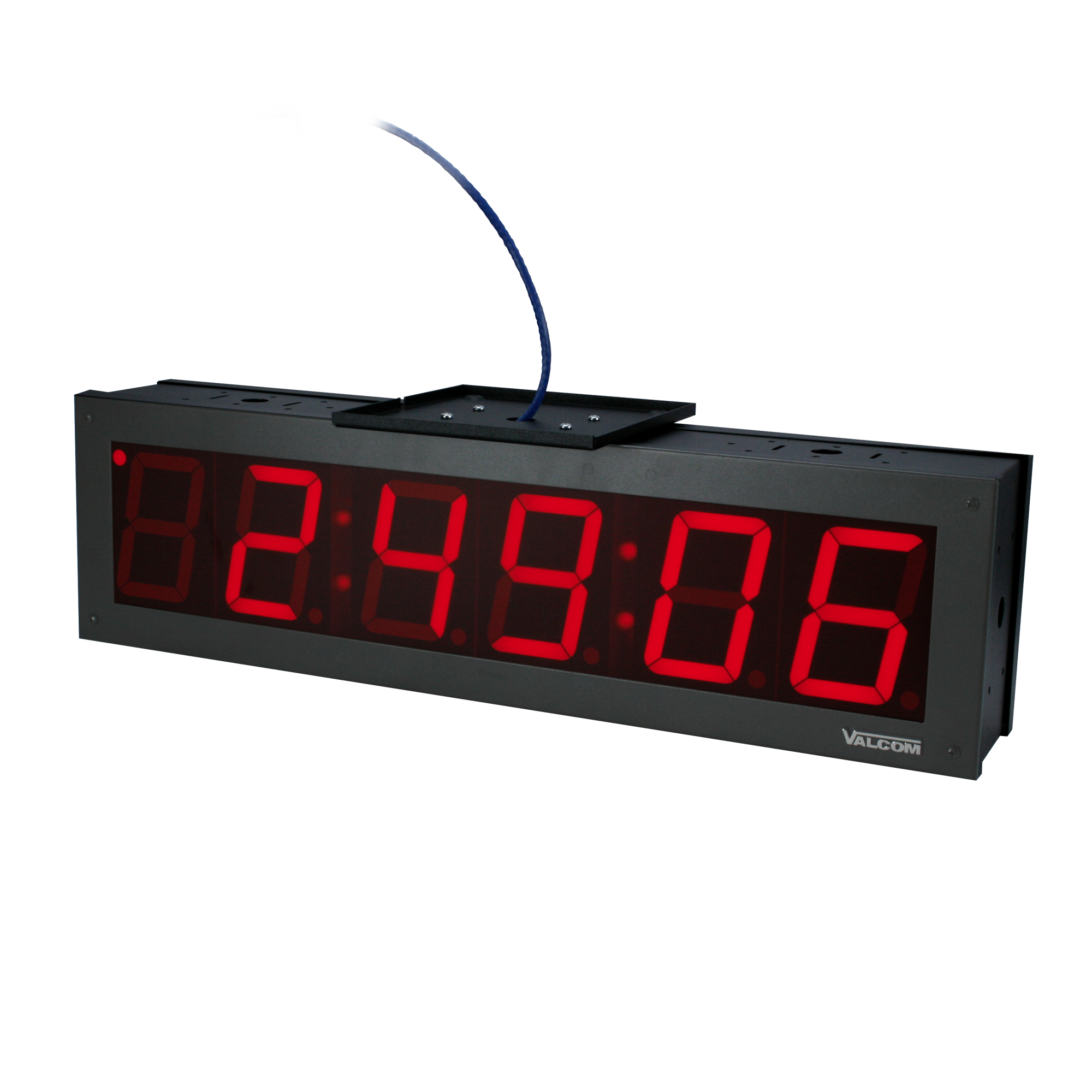 VIP-D640ADS IP PoE Digital Clock, 4.0-Inch, 6-Digits, Double-Sided, Black