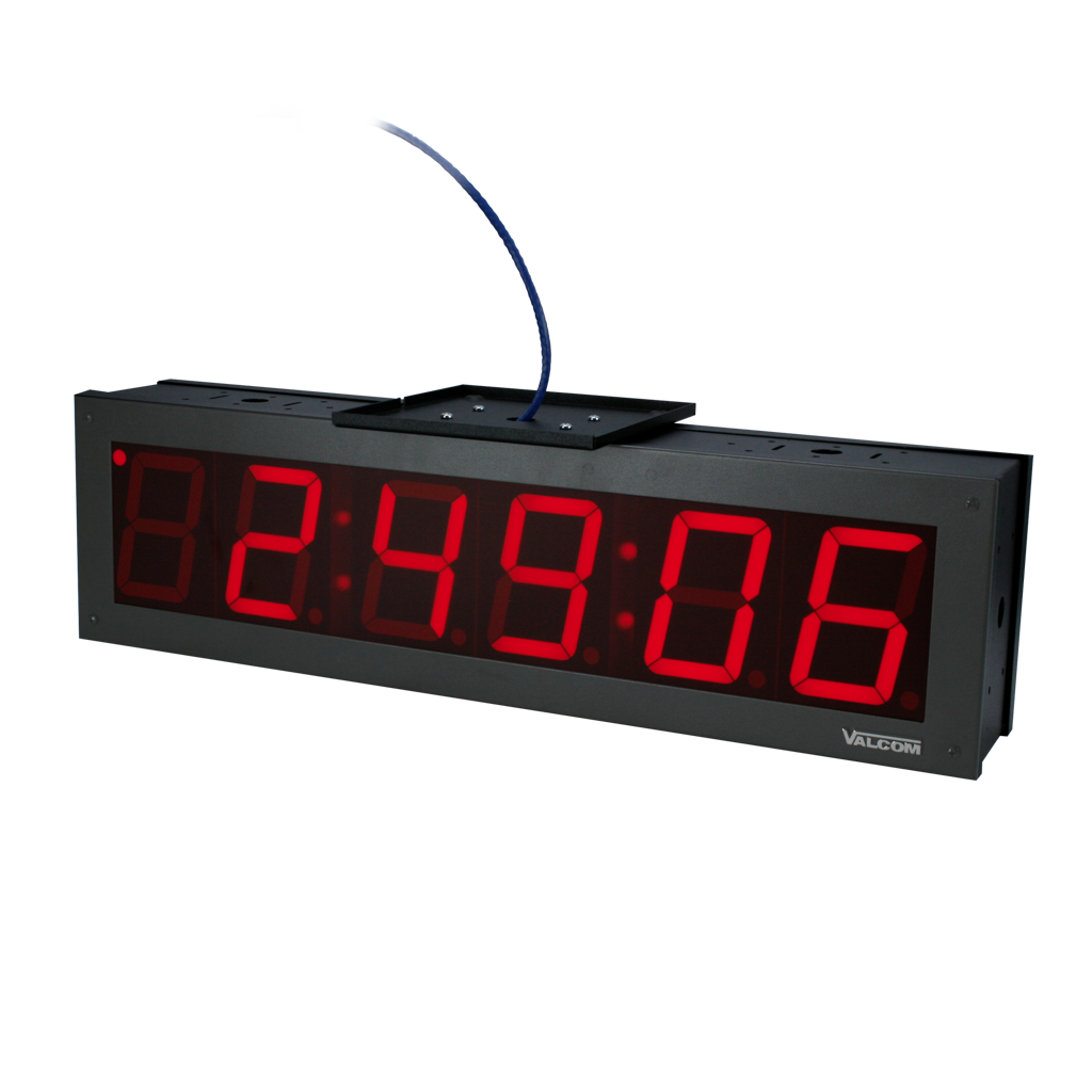 VIP-D640ADS IP PoE Digital Clock, 4.0-Inch, 6-Digits, Double-Sided, Black