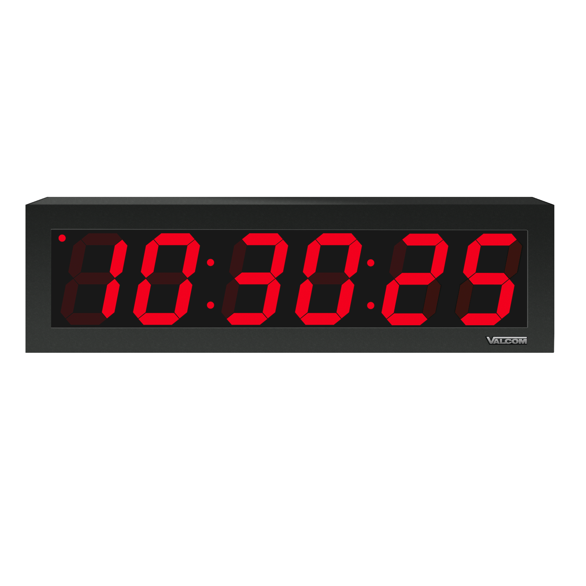 VIP-640A IP PoE Digital Clock, 4.0-Inch, 6-Digits, Black