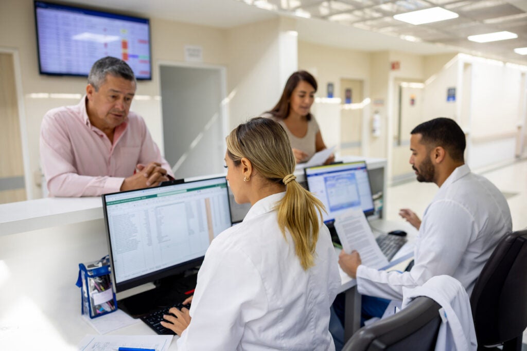 Nurse station at a hospital